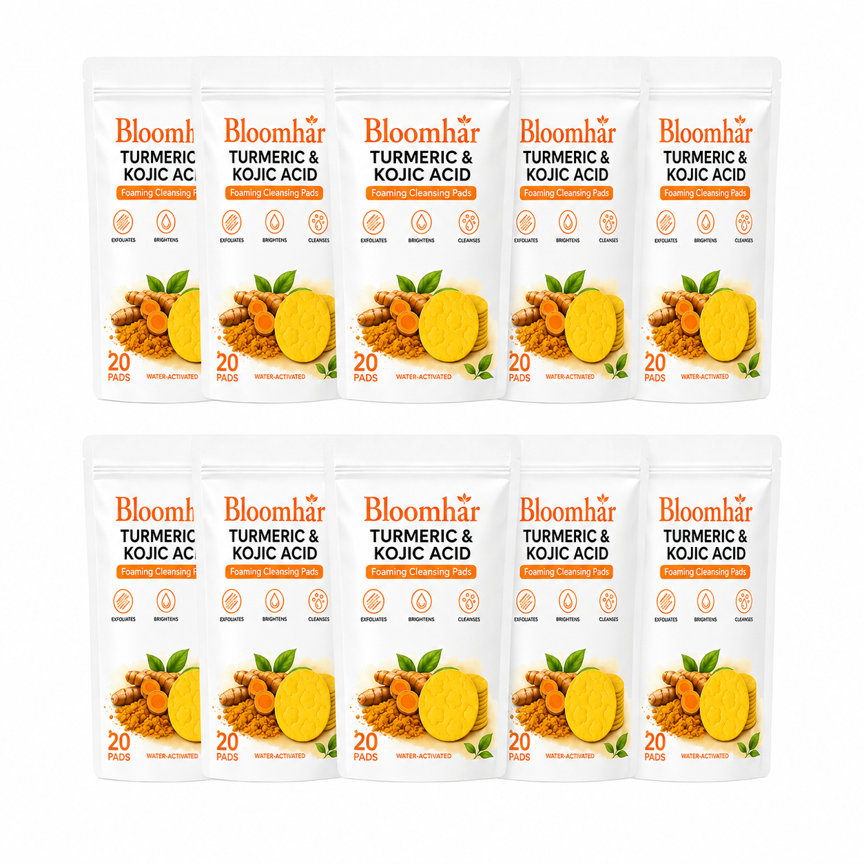 🔥Last Day 68% OFF-Bloomhar Turmeric Kojic Glow Pads