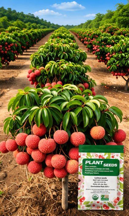 🔥 65K+ SOLD! 🌱Rare Tropical Lychee Tree – A Unique Fruit Growing Experience