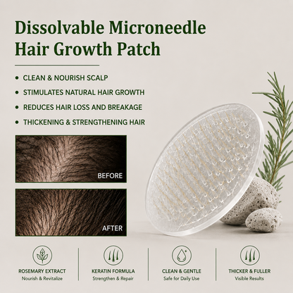 Dissolvable Microneedle Hair Growth Patch