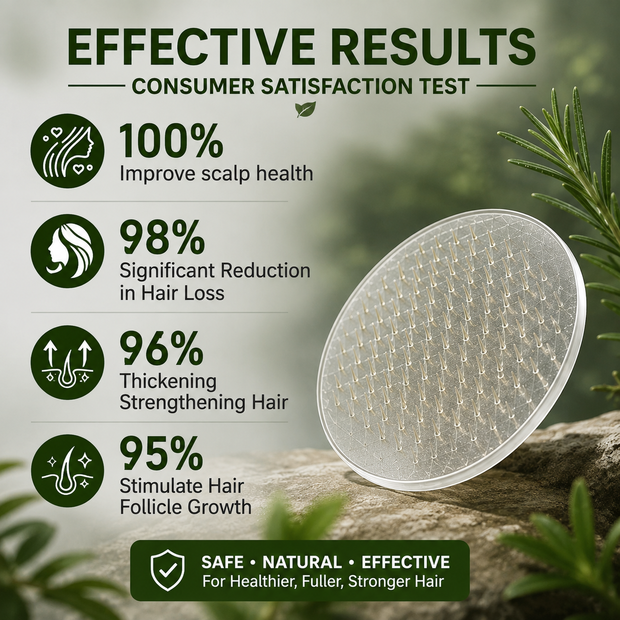 Dissolvable Microneedle Hair Growth Patch