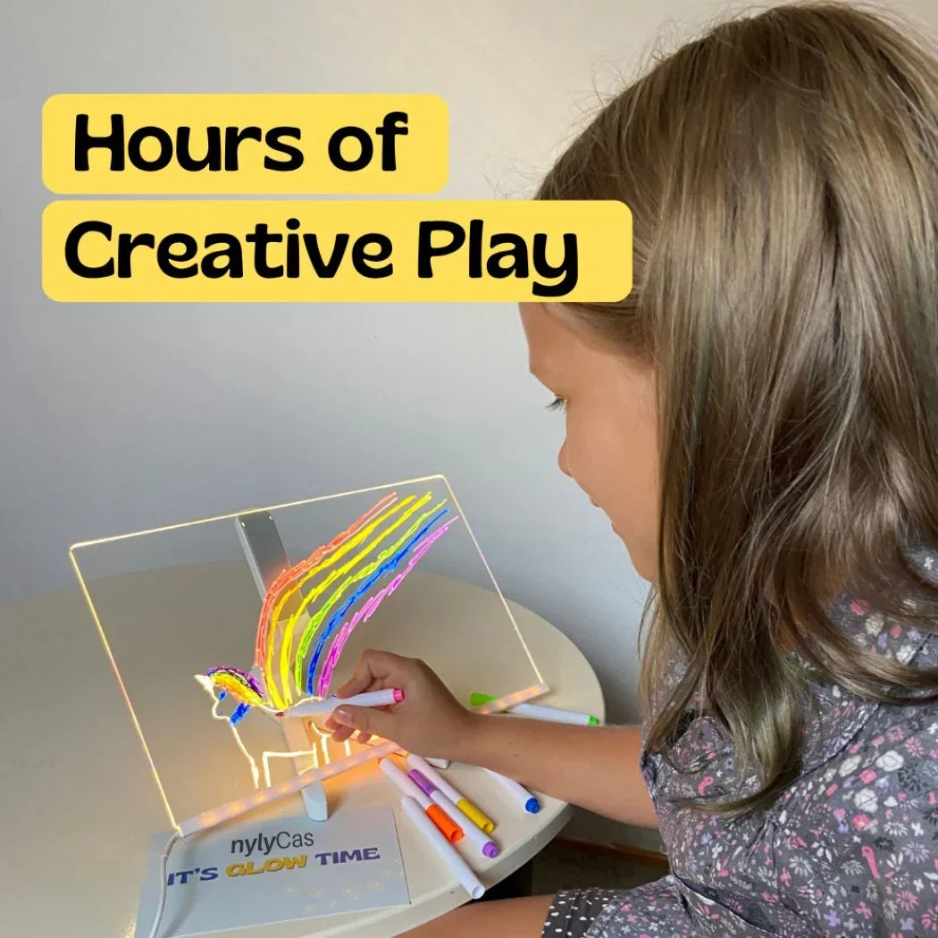 ✨Luminous Led Drawing Board🎨Includes 7 colour pens, bright display & reusable – Perfect for messages, reminders & creative fun 🖍️