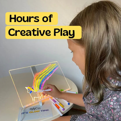 ✨Luminous Led Drawing Board🎨Includes 7 colour pens, bright display & reusable – Perfect for messages, reminders & creative fun 🖍️