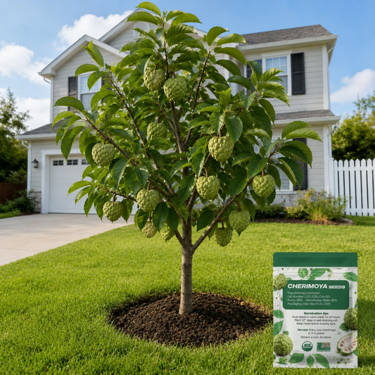 🤩Grow Your Own Tropical Treasure-Organic Soursop (Graviola) Seeds-30pcs Non-GMO Heirloom Tropical Fruit seeds