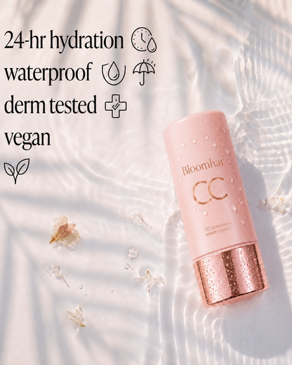 CC Color-Correcting Tinted Serum – Lightweight, Shade-Adaptive Coverage with 24H Hydration & 16H Waterproof Wear