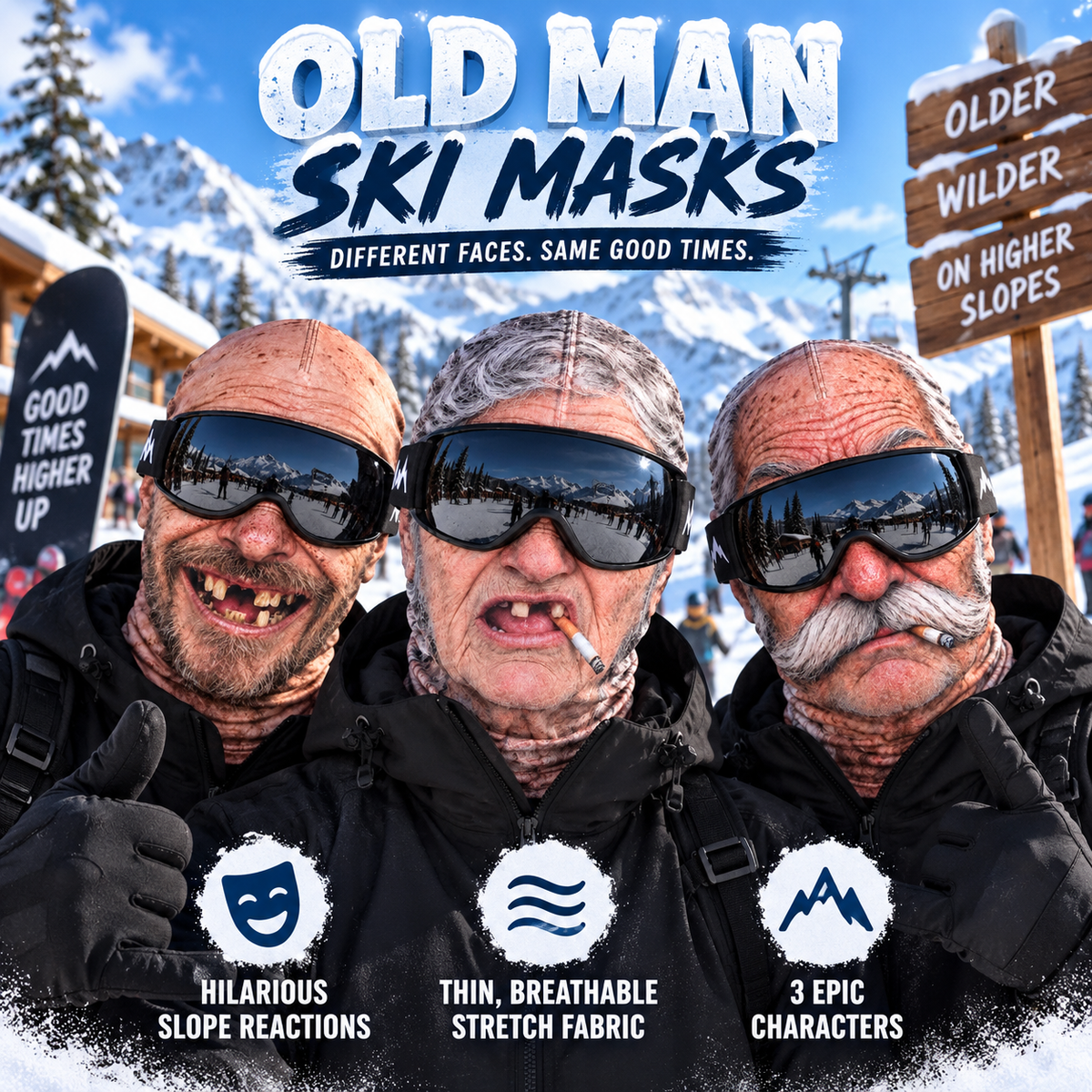 👴 Old Man Winter Face Mask