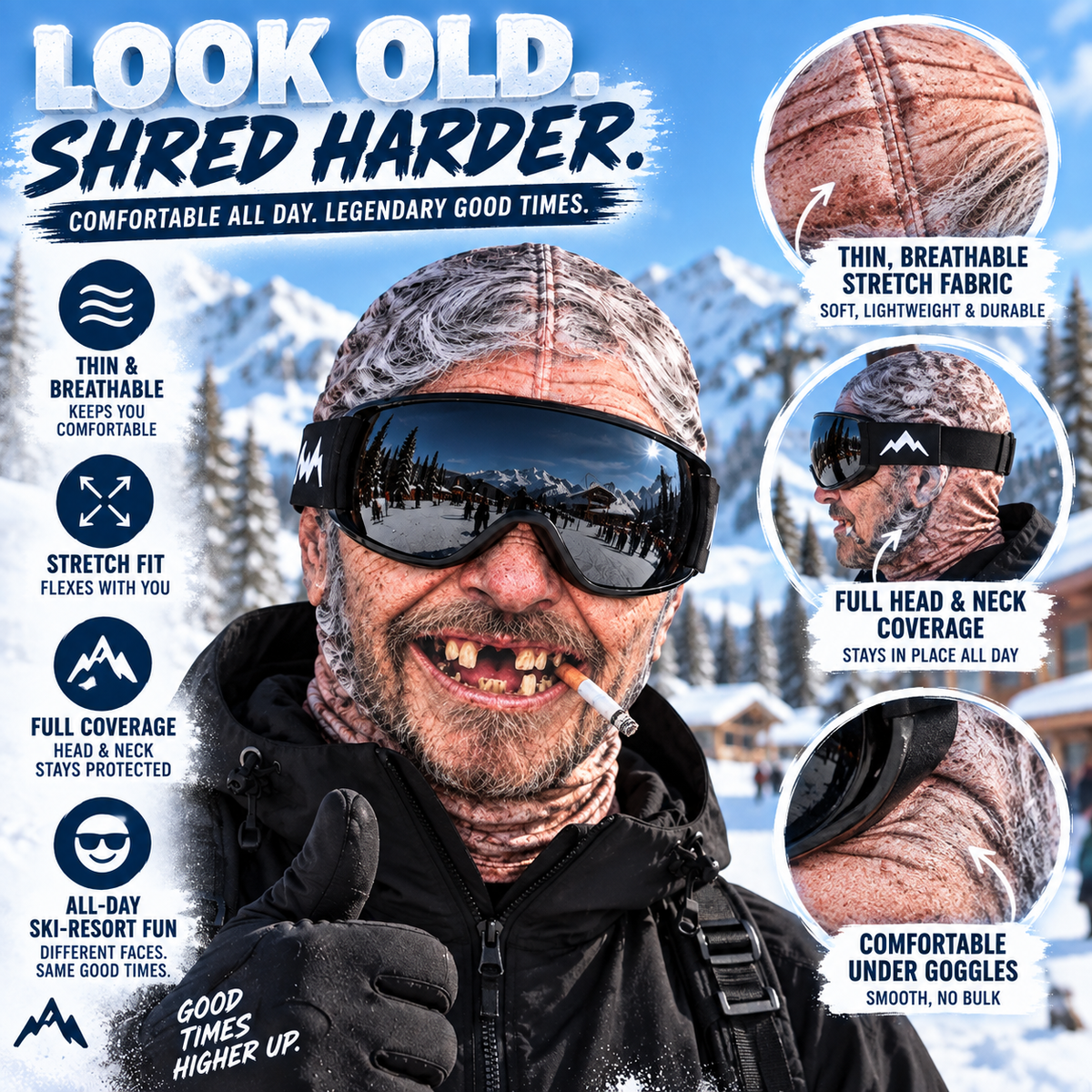 👴 Old Man Winter Face Mask