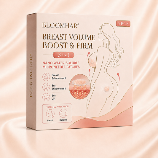 BLOOMHAR® 3-in-1 Nano Microneedle Patch | Breast Volume • Butt Lift • Firming Support