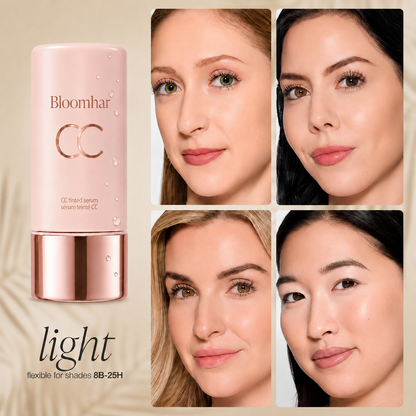 CC Color-Correcting Tinted Serum – Lightweight, Shade-Adaptive Coverage with 24H Hydration & 16H Waterproof Wear
