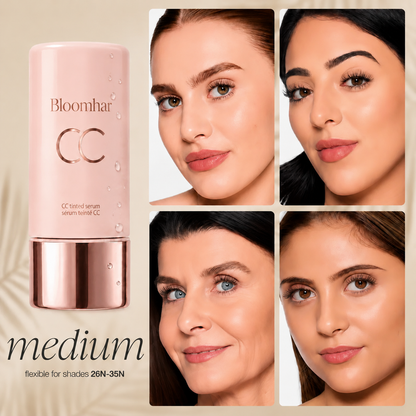 CC Color-Correcting Tinted Serum – Lightweight, Shade-Adaptive Coverage with 24H Hydration & 16H Waterproof Wear