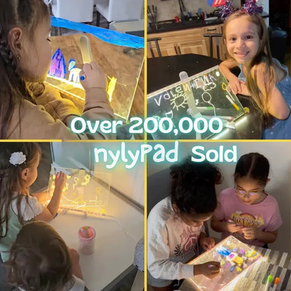 ✨Luminous Led Drawing Board🎨Includes 7 colour pens, bright display & reusable – Perfect for messages, reminders & creative fun 🖍️
